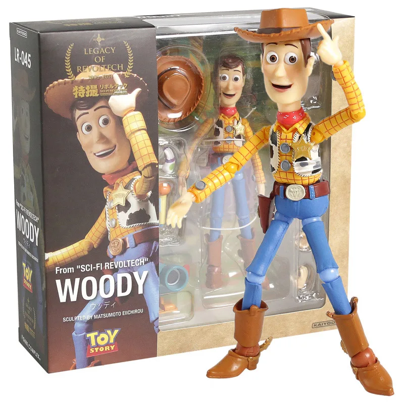 

Legacy Of Revoltech LR-045 Toy Story Woody / NO.011 Buzz Lightyear PVC Action Figure Collectible Model Toy