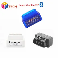 10 шт./лот Лучшая цена три Цвета ELM327 супер мини ELM327 Bluetooth OBD2 Авто кодовый считыватель elm327 obd2 работает на Andriod ELM 327