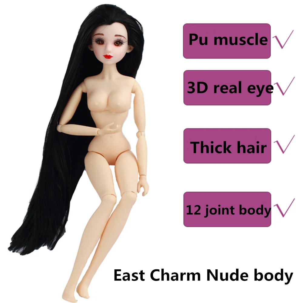 

Fortune Days East Charm ancient costume doll 1/6 like BJD Blyth dolls Nude Body sdsee Doll head DIY High Quality gift