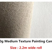 620g medium texture heavy canvas for artist painting 2.2m wide