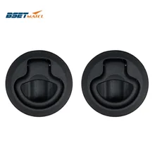 2 шт. лучший матель черный не-запирающийся флеш-лодка морская защелка промывка защелки шлак подъемная ручка палубный люк морское оборудование