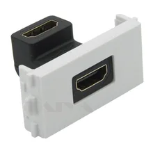 HDMI Женский к гнездовому разъему с углом 90 градусов боковой HDMI настенная пластина Лицевая панель