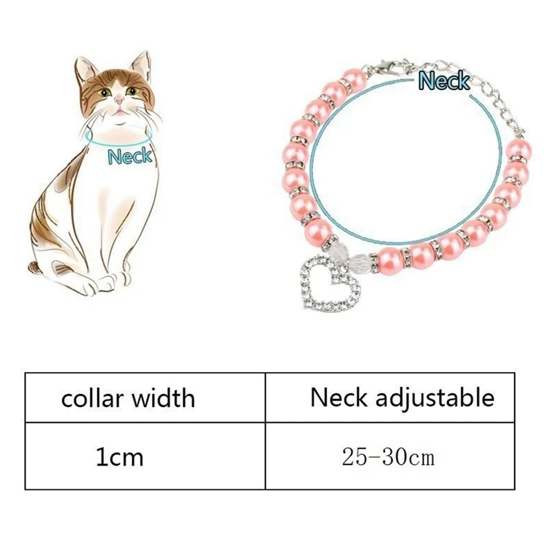 Dog Necklace Rhinestone Pearl Cat Puppy Dog Collar Love Diamond Pet Cat Dog Necklace Complete Pets Dog Accessories Dog Necklace Rhinestone Pearl Cat Puppy Dog Collar Love Diamond Pet Cat Dog Necklace Complete Pets Dog Accessories
