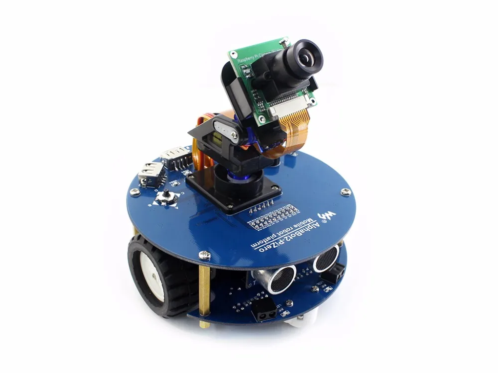

Parts AlphaBot2 robot building kit for Raspberry Pi Zero/Zero W (no Pi) +Ultrasonic sensor+RPi Camera (B)+Pi Zero V1.3 Camera Ca
