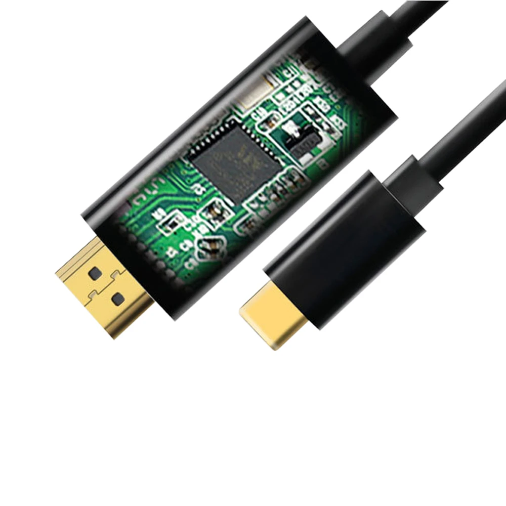 USB C HDMI кабель типа C к HDMI видео высокой четкости кабель поддерживает 4 K 60 Гц для отображения ТВ-проектор с устройство высокого разрешения 1,8 м