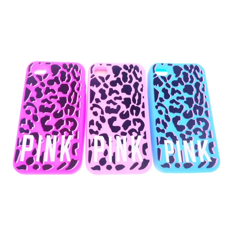 

Fashion Sexy Cute Leopard Print Patterned PINK Style Soft Silicone Cellphone Cover Case for iPhone 4 4S 4G