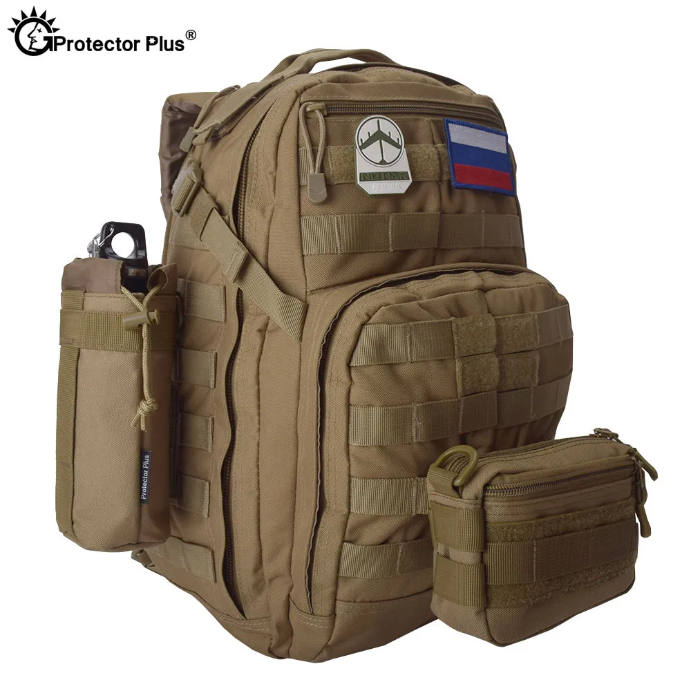 

PROTECTOR PLUS Military Tactical Backpack 14 Inches Laptop Oxford Fabric Molle Rucksack Outdoor Sport Travel Hiking Camping Bag