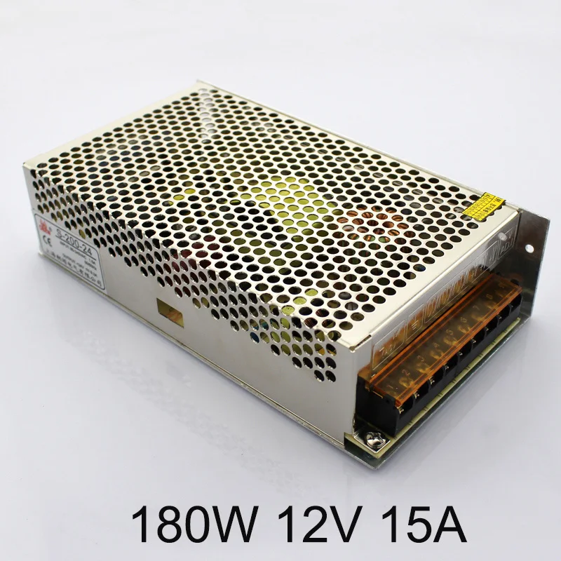 

180W 12V 15A AC to DC Single Output Switching power supply for LED Strip light