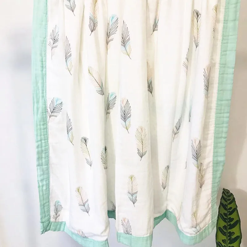 Billige 2 schicht Bambus Baumwolle Baby Decke Swaddle Für Infant Baby Bettwäsche Swaddle Bad Handtuch Decke Für Neugeborene