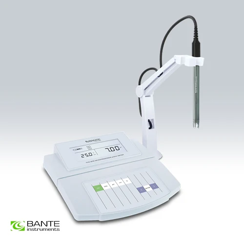 Certificado do ce Marcas Autenticas Bante Laboratório Padrão Bancada ph mv Temperatura Medidor Monitor Tester Analyzer Atc Precisão +-0.01ph