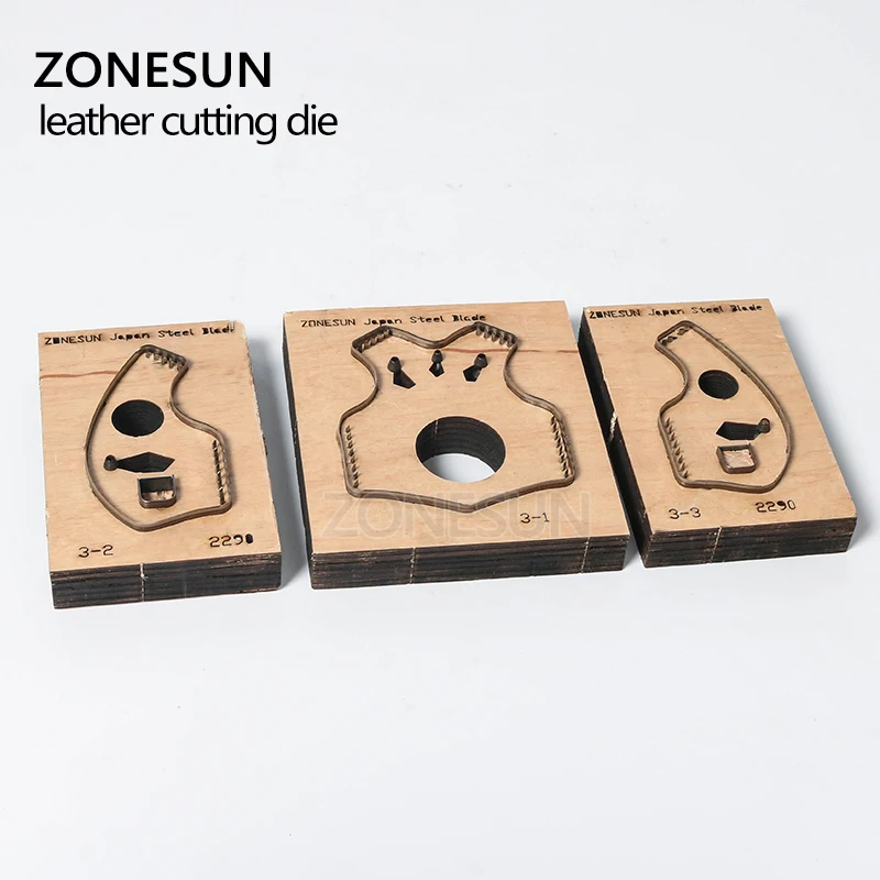 ZONESUN V2 брелок для ключей в форме жилета кожаный режущий станок резки японских