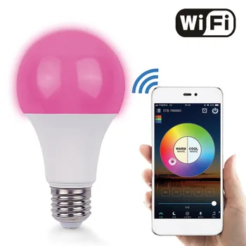 

6.5W WIFI Smart LED Bulb E27 Super Bright Wifi APP Remote Control RGBW Timing Light Bulb for andriod 2.3 or IOS8.0 and above