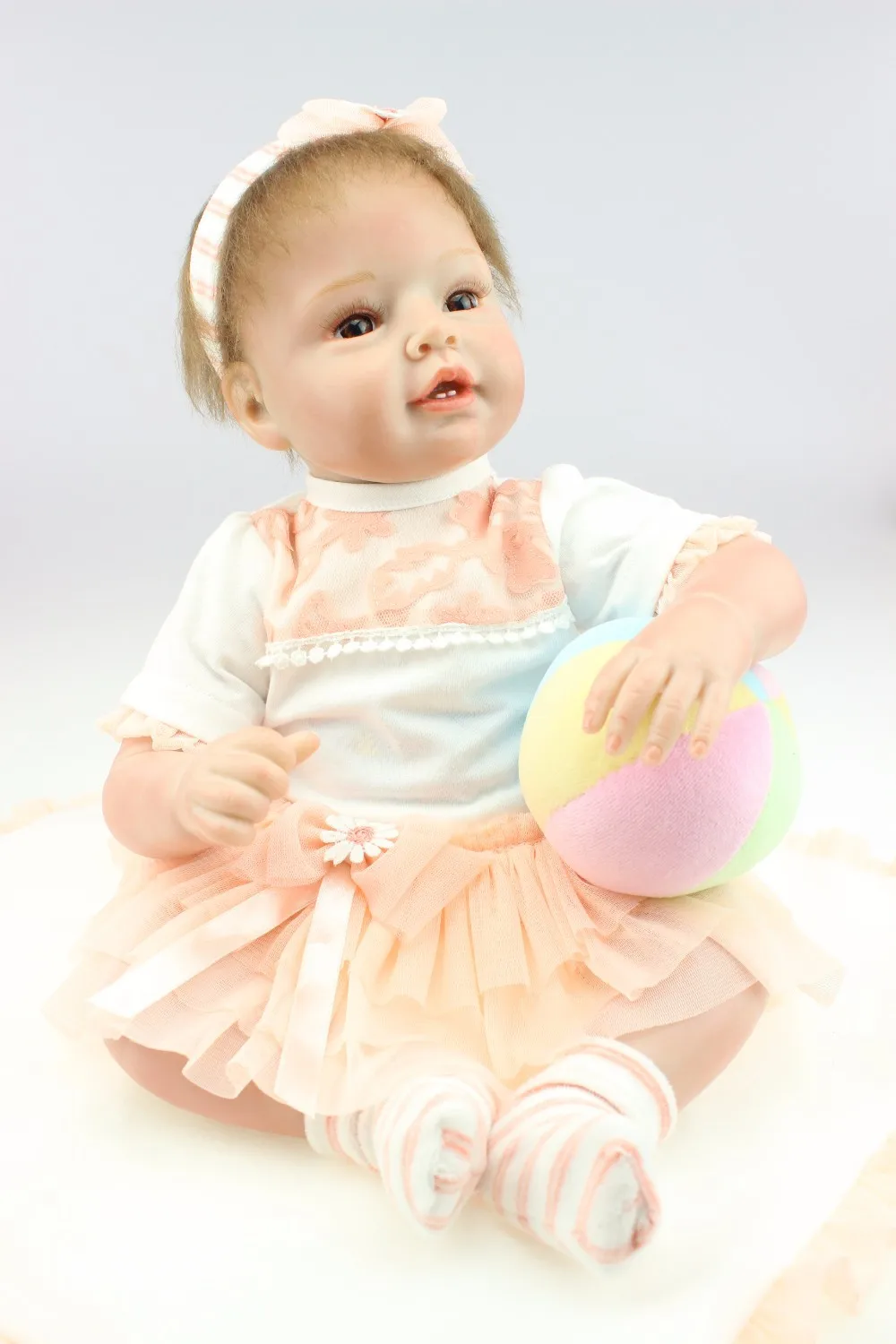 Новый Лидер продаж реалистичные Neborn Кукла Оптом Fashion Doll реальное мягким и нежным прикосновением чучела куклы мягкие мохер волос