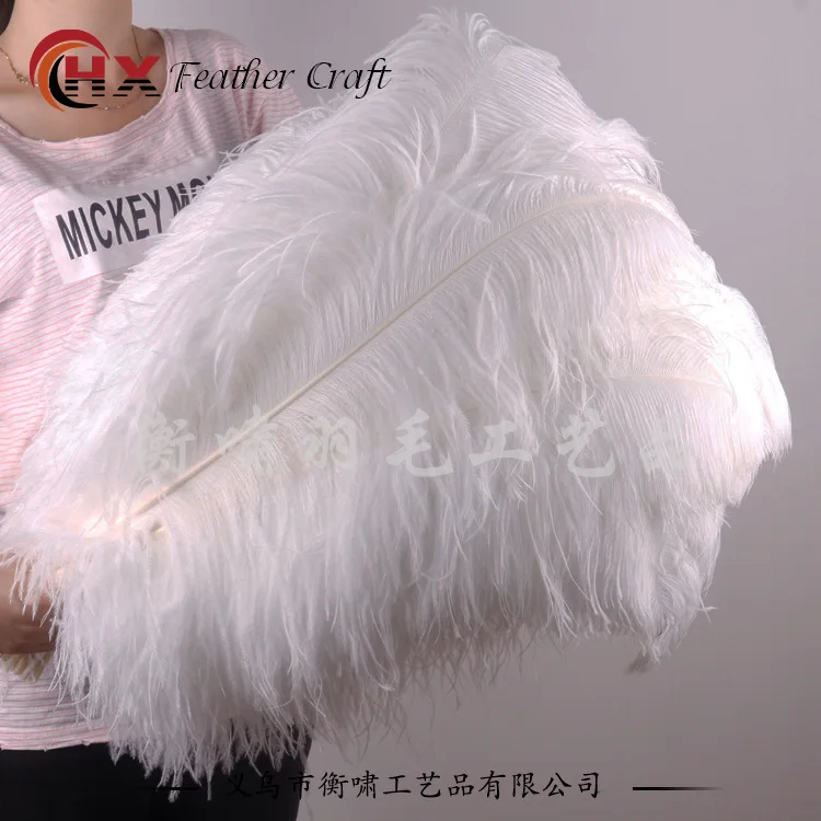 Белые Страусиные волосы 15-20 см сценическое украшение свадебный цветок расположение, дорожная окраска, большой размер страусиное перо 10 штук