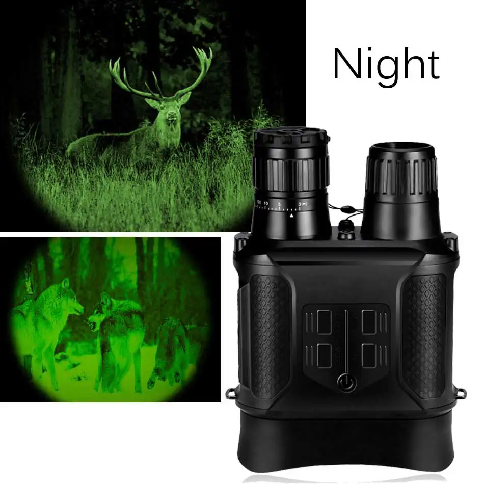 400m Night vision binoculars 3.5x-7x magnification hunting elk tools telescope digital infrared day time and night vision HD