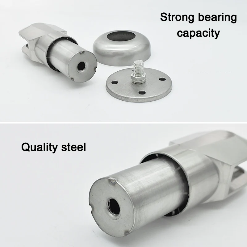 

1pc Stainless Steel Public Toilet Partition Bracing Foot Splint Bracket Hardware Accessories SLC88