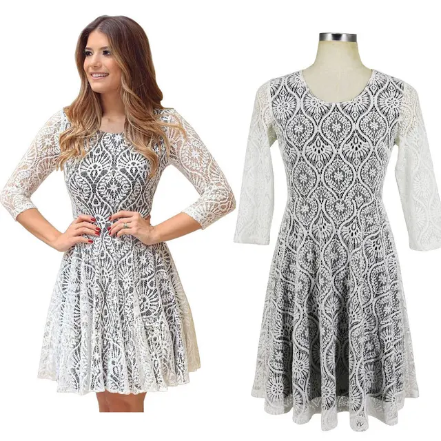 3/4 Length Lace Dress