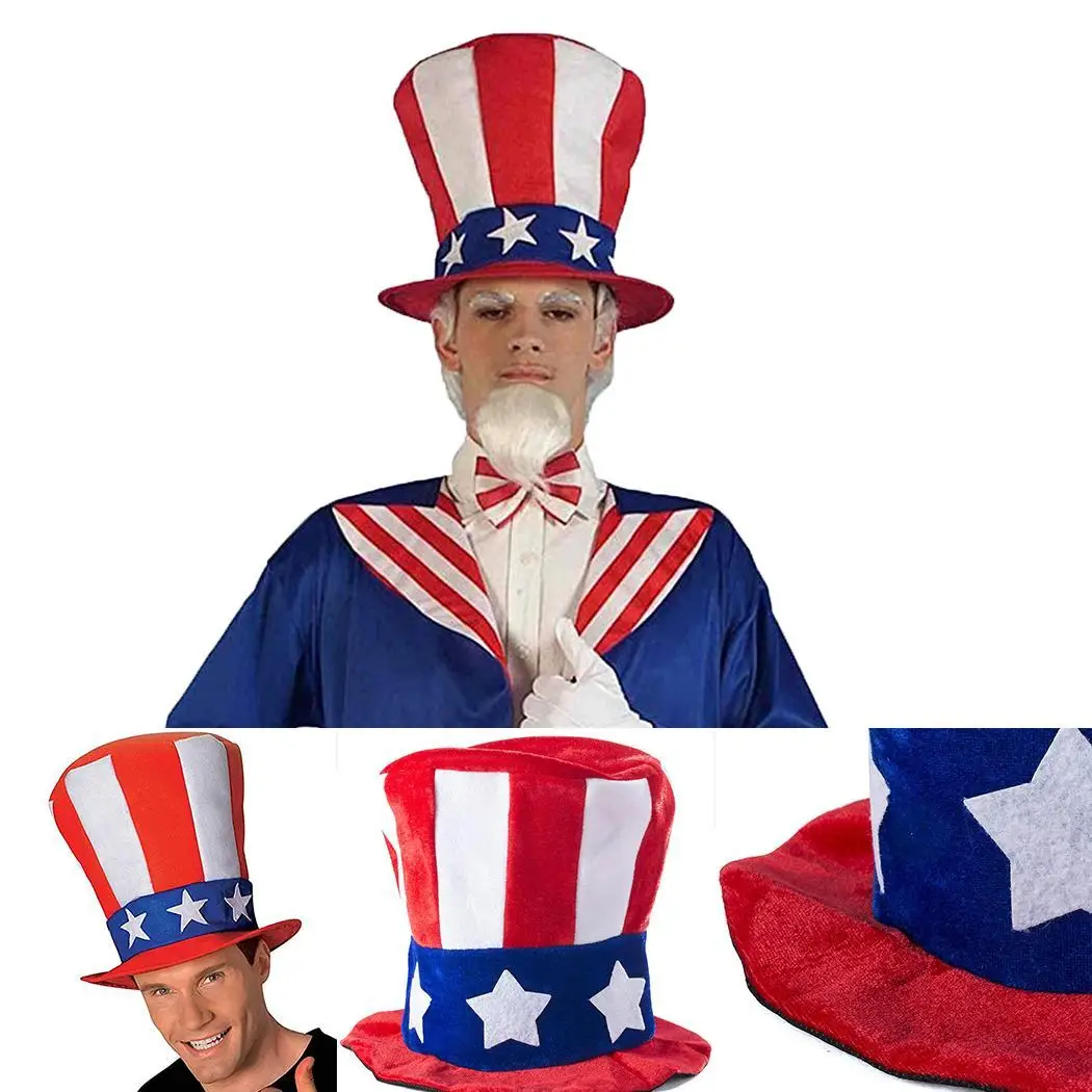 

Women Men American Flag Cap Gift Carniva Party Decoration Multicolor Hat