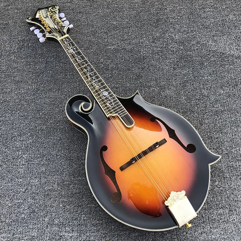 

2019 Custom shop,8 string Solid Spruce Top mandolin Tiger Maple neck free shipping
