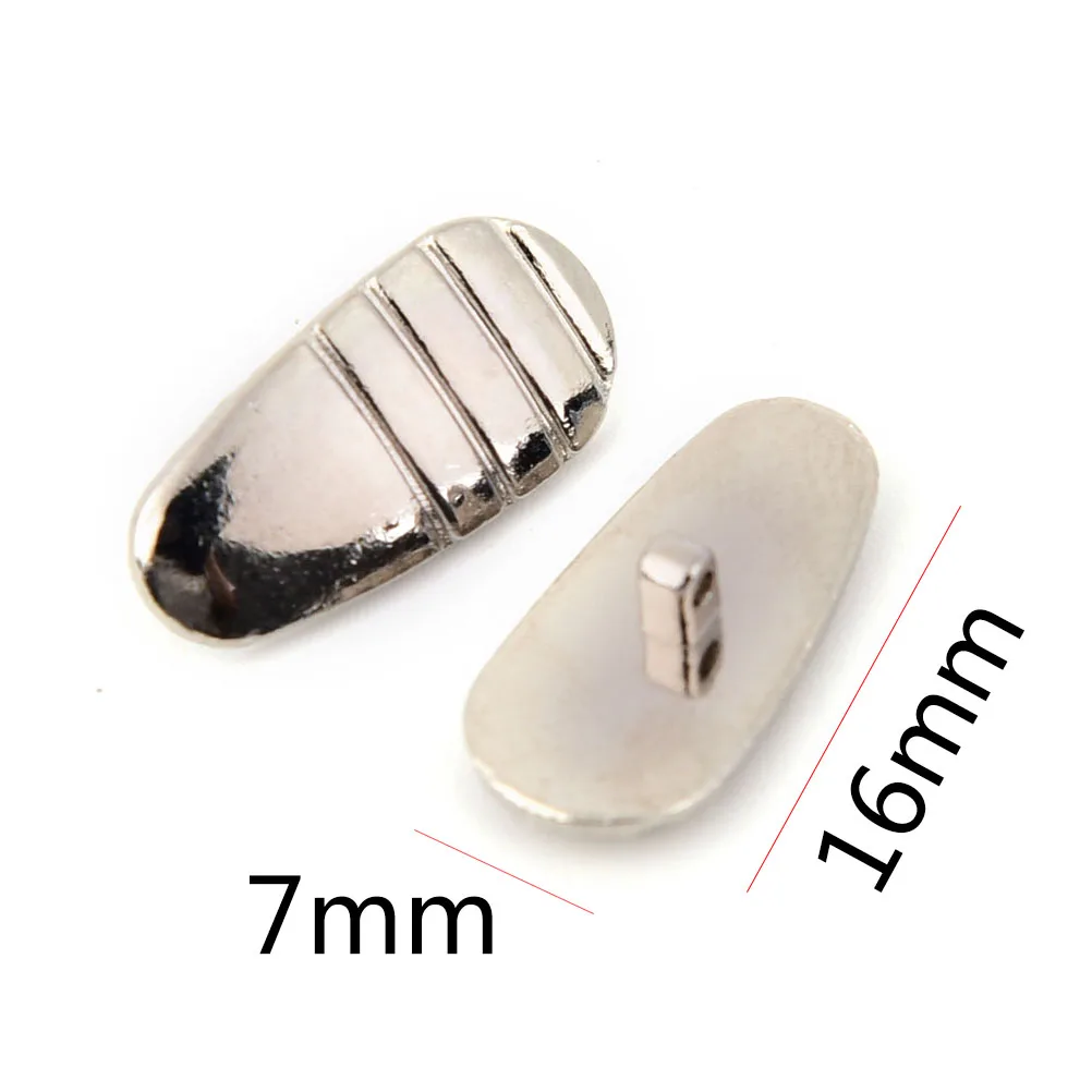 2 Pairs Metal Glasses Anti Slip Gold Silver Nose Pads Comfortable Eyeglasses Accessories Metal Nose Pads