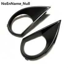 Paraurti anteriore Nebbia Della Lampada Della Luce Trim Covers Griglie Per Audi Q7 paraurti di serie 2010-2015 Nero//