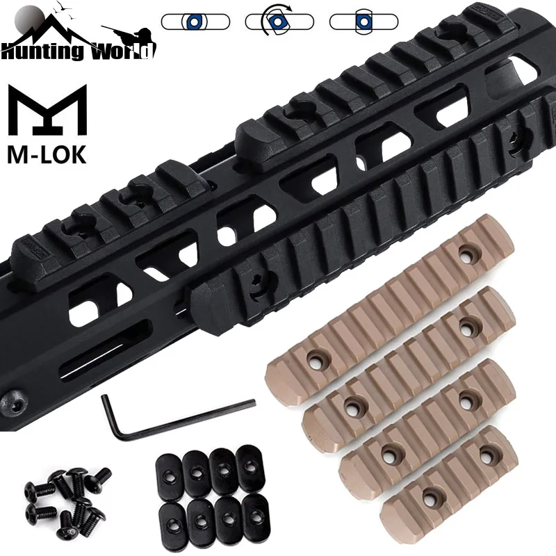 

Tactical Lightweight Polymer MOE Rail SectionHandguard Picatinny Rail Mount for M-lok Handguard Hunting Airsoft Rifle Accessory