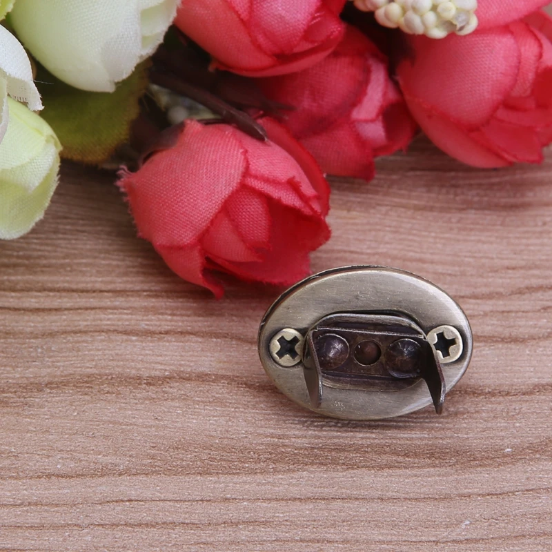 THINKTHENDO Egg Shape Bag Twist Lock Accessories Oval Handbags Case Alloy Catch Buckle DIY 4 Color Small Bag Clasp New