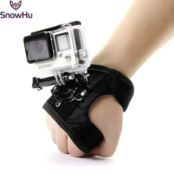 

SnowHu For GoPro 360 Degree Rotation Hand Strap Wrist Belt Mount for Gopro Hero 8 7 6 5 4 For XiaoYI For Yi Sjcam Action Camera