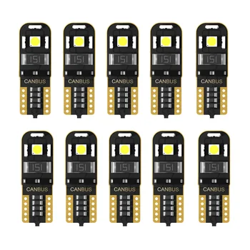 

10pcs T10 LED Light Bulbs W5W License Plate Light Clearance License Bulbs Interior Light For bmw E90 E91 E92 E93 E60 E87 E82 E46