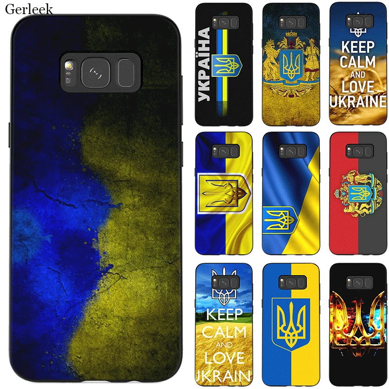 Silicone Mobile Phone Case For Samsung A70 A60 A50 A40 A30 A20 A10 A9 A8 A7 A6 A5 A3 J6 Cover Ukraine Of Flag Shell Bag | Мобильные