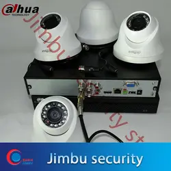 Dahua 720P комплект HDCVI 4ch система видеонаблюдения XVR4104HS видеорегистратор 4 шт. HDCVI HAC-HDW1100C IR20M cctv камера безопасности