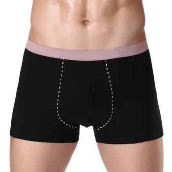 

1 Pcs Boxer Mens Underwear Cotton Man Big Size Short Colorful Breathable Solid Flexible Shorts Boxers Pure Color Male Underpants