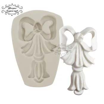 

Princess castle bow-knot wedding silicone mold fondant mold cake decorating tools chocolate gumpaste mold CK-SM-943