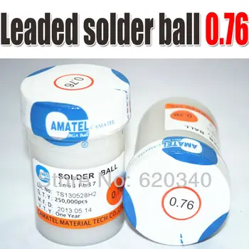 

Free Shipping AMATEL Big bottle BGA Leaded solder ball pewter beads 0.76mm 250,000 bga solder ball