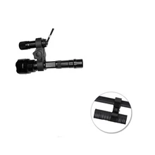 Черный фонарик клип тактические аксессуары наружные аксессуары трубный зажим ходовые огни для горного велосипеда фиксатор для фонарика зажим