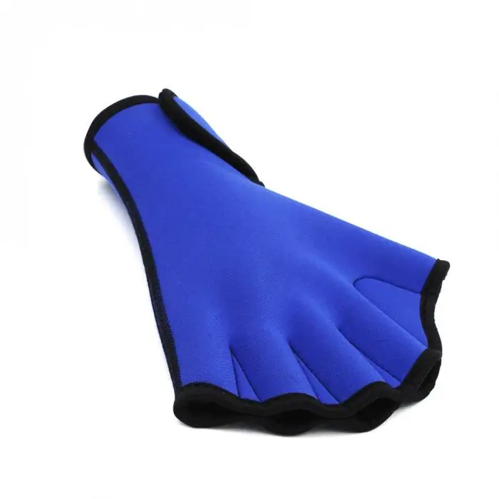 1 пара перчатки для плавания Водные Фитнес Водонепроницаемость Aqua подходит весло тренировочные перчатки без пальцев ASD88