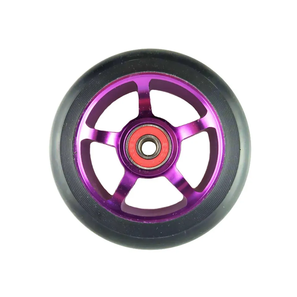 2 шт 88A 100 колесо для скутера с подшипниками алюминиевые колеса из сплава стали концентратор высокая эластичность точность скоростные колеса для роликовых коньков A103