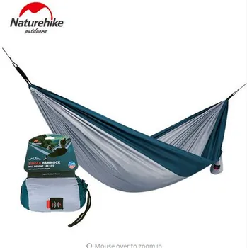 

Naturehike Outdoor Camping Hammock Parachute Fabric Ultralight Portable Hiking Hanging Tent Bed Sleeping Picnic Hammocks Swing