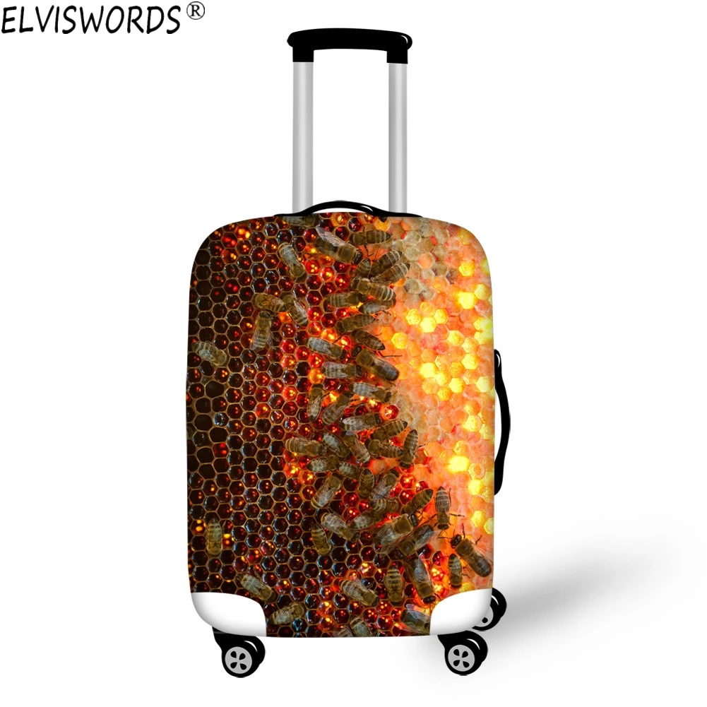 ELVISWORDS Cool 3D Print Luggage Cover Protector Luggage Sets