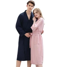 Couple thin swimsuits water absorption and quick-drying solid color men and women home service nightgown free shipping