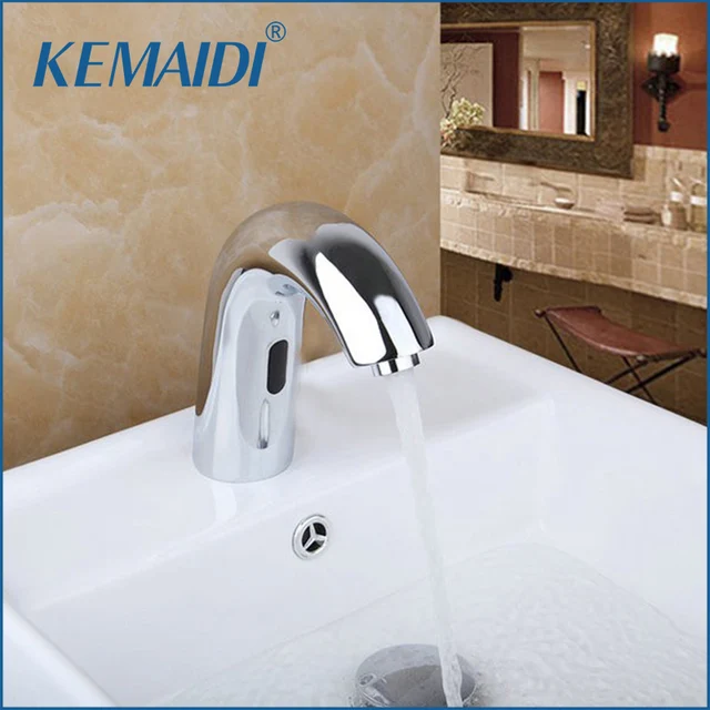 Kemaidi Contemporary Hot And Cold Automatic Hands Touch Free Sensor Kemaidi Contemporary Hot And Cold Automatic Hands Touch Free Sensor Faucet Bathroom Sink Tap