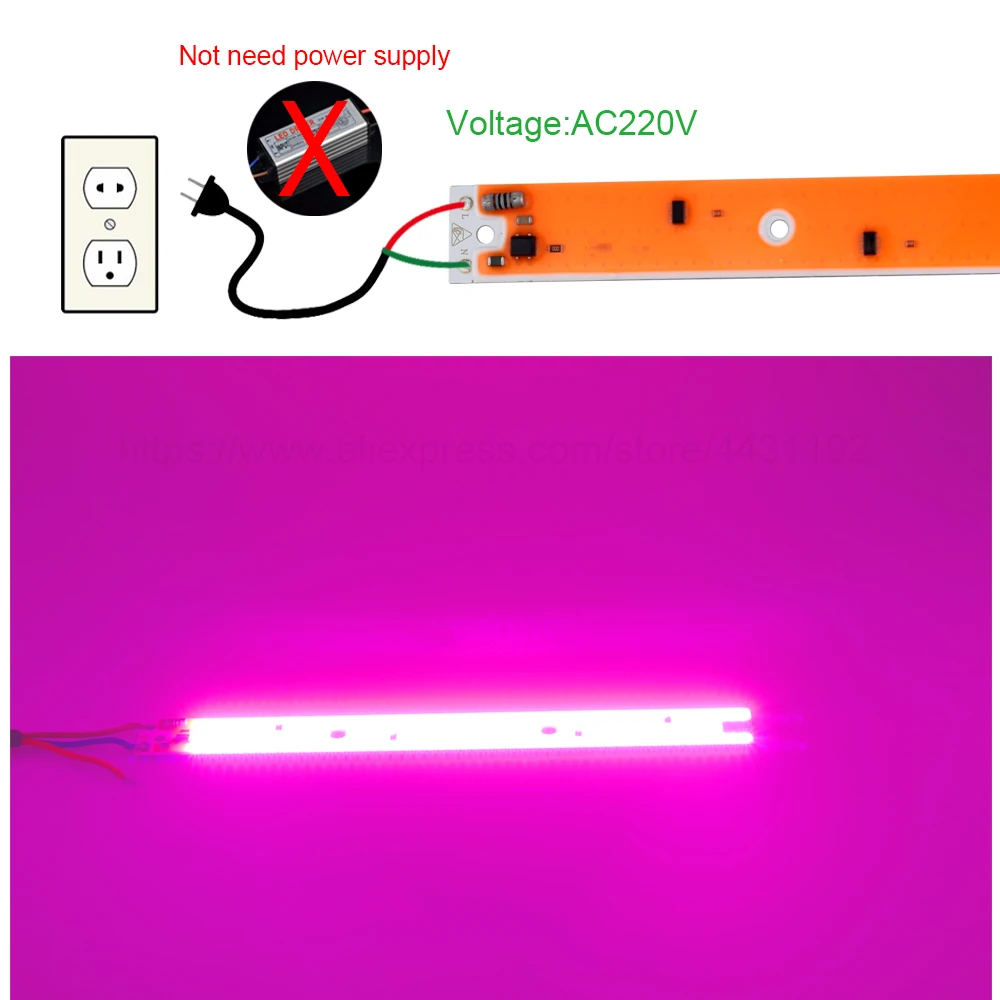 Borbede 50 вт DIY COB светодиодный светильник для выращивания растений полный спектр для комнатных растений и цветов