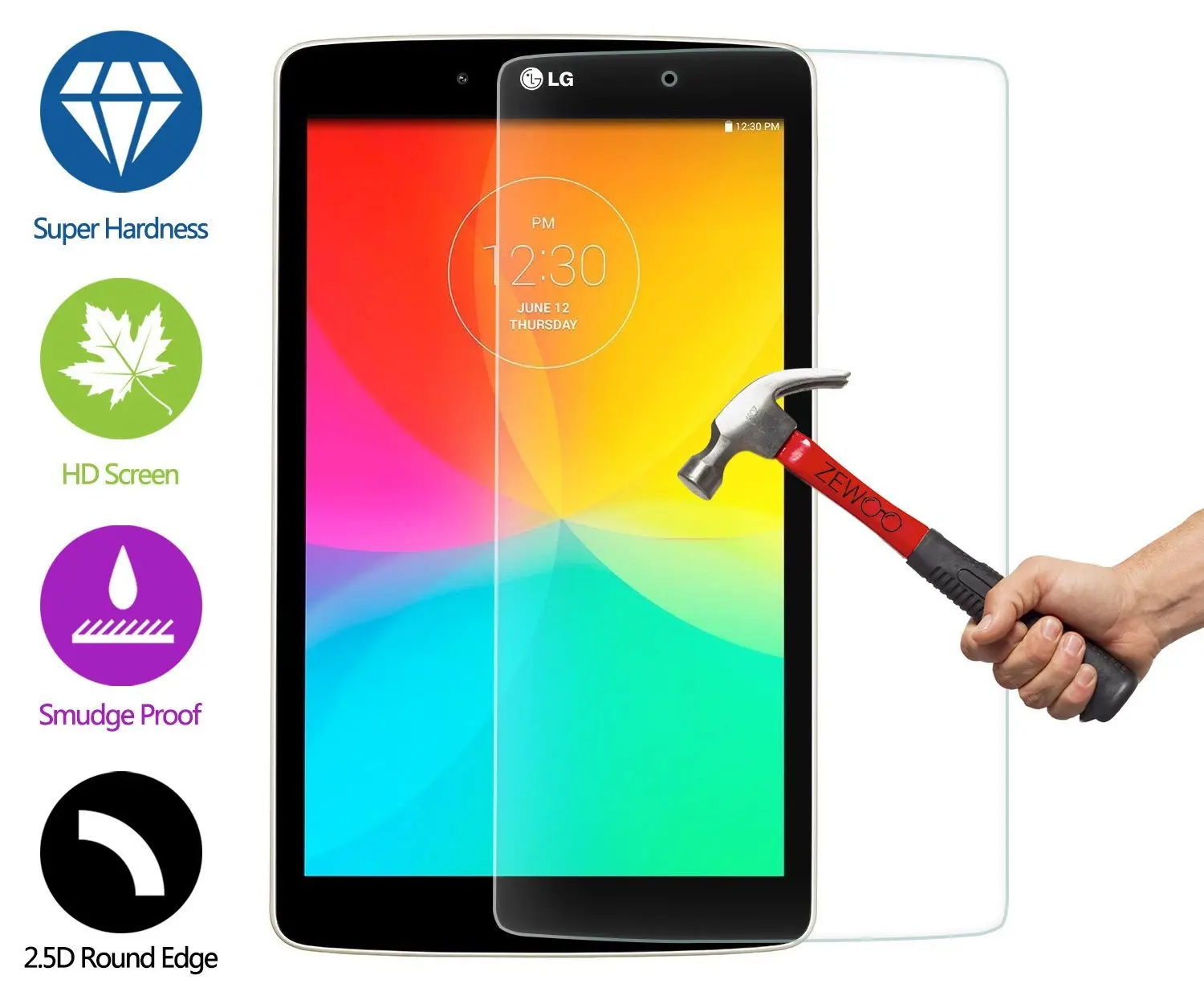 Hardness Tempered Glass Screen Cover Skin For LG G pad x 8.3inch VK815 Pad
