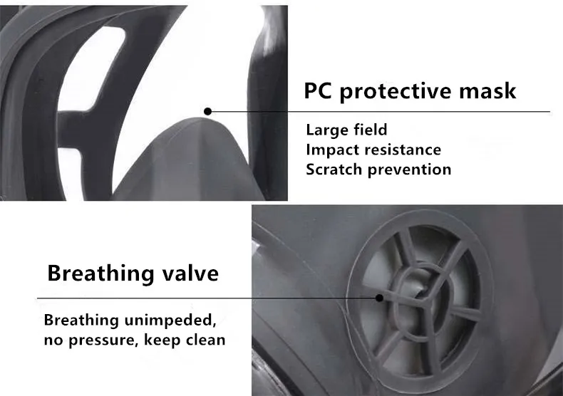 Полная маска для лица с фильтрующим картриджем 7 шт. комплект респиратор силиконовый спрей защитная маска для живописи сельского хозяйства