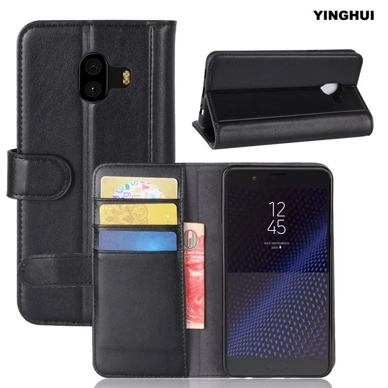 YINGHUI New Arrival Genuine Vintage Wallet PU Leather Flip Stand Protective Shell Mobile Phone Cover Case for Samsung Galaxy C10 |
