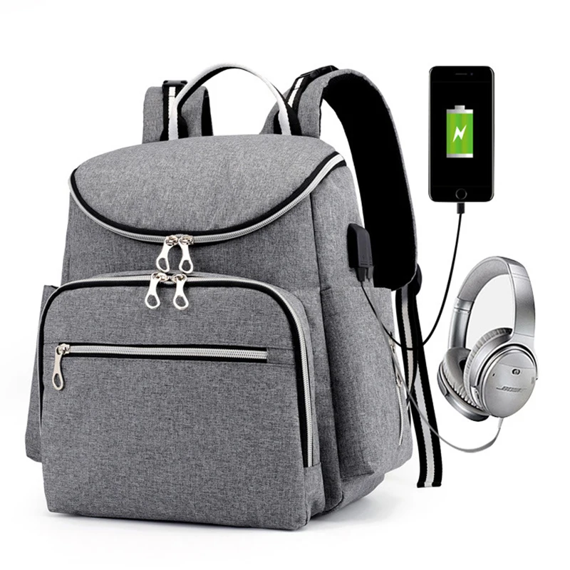 

Usb diaper bag backpack travel waterproof mom bag for baby infant organizer mochila Large Capacity Travel stroller bag set