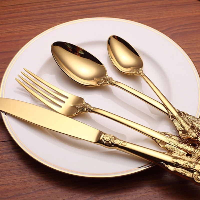 european-style-western-dinnerware-set-steak-knife-gold-afternoon-tea