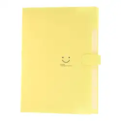 Kawaii FoldersStationery Carpeta папки файла 5 слоев Archivadores кольца A4 мешок документа офис Carpetas