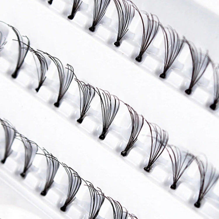

HOT New Makeup Women Lady 60 Individual Black False Eyelash Cluster Eye Lashes Extension Tools