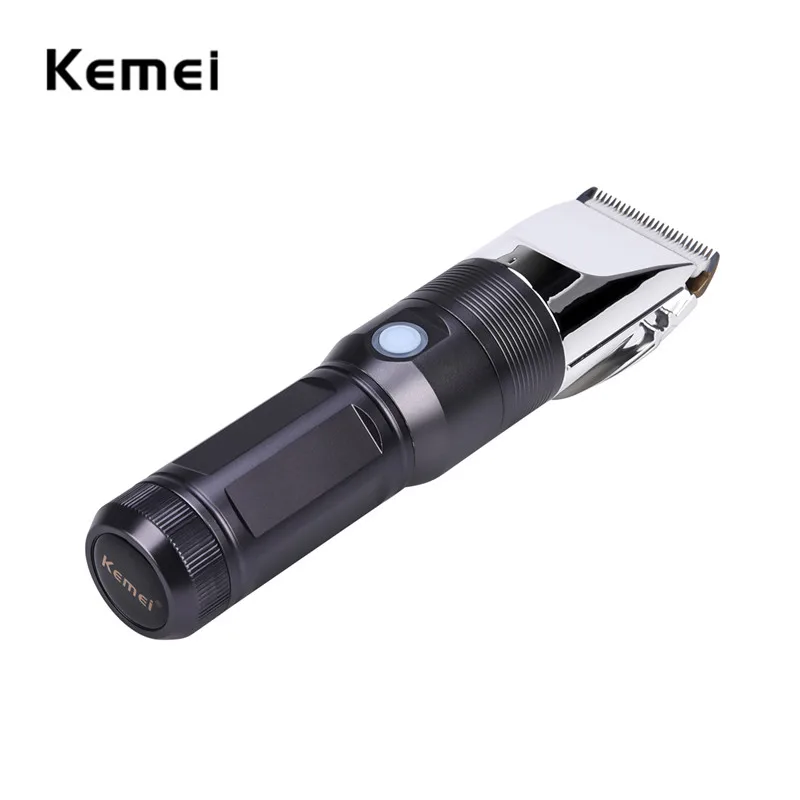 

Kemei Professional Hair Trimmer Electric Beard Trimmer Hair Cutting Machine Shaver Haircut USB Charge Clipper Carbon Steel Blade